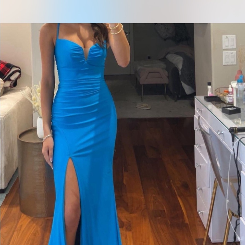 Jovani JVN37528 Hot Blue Prom Dress